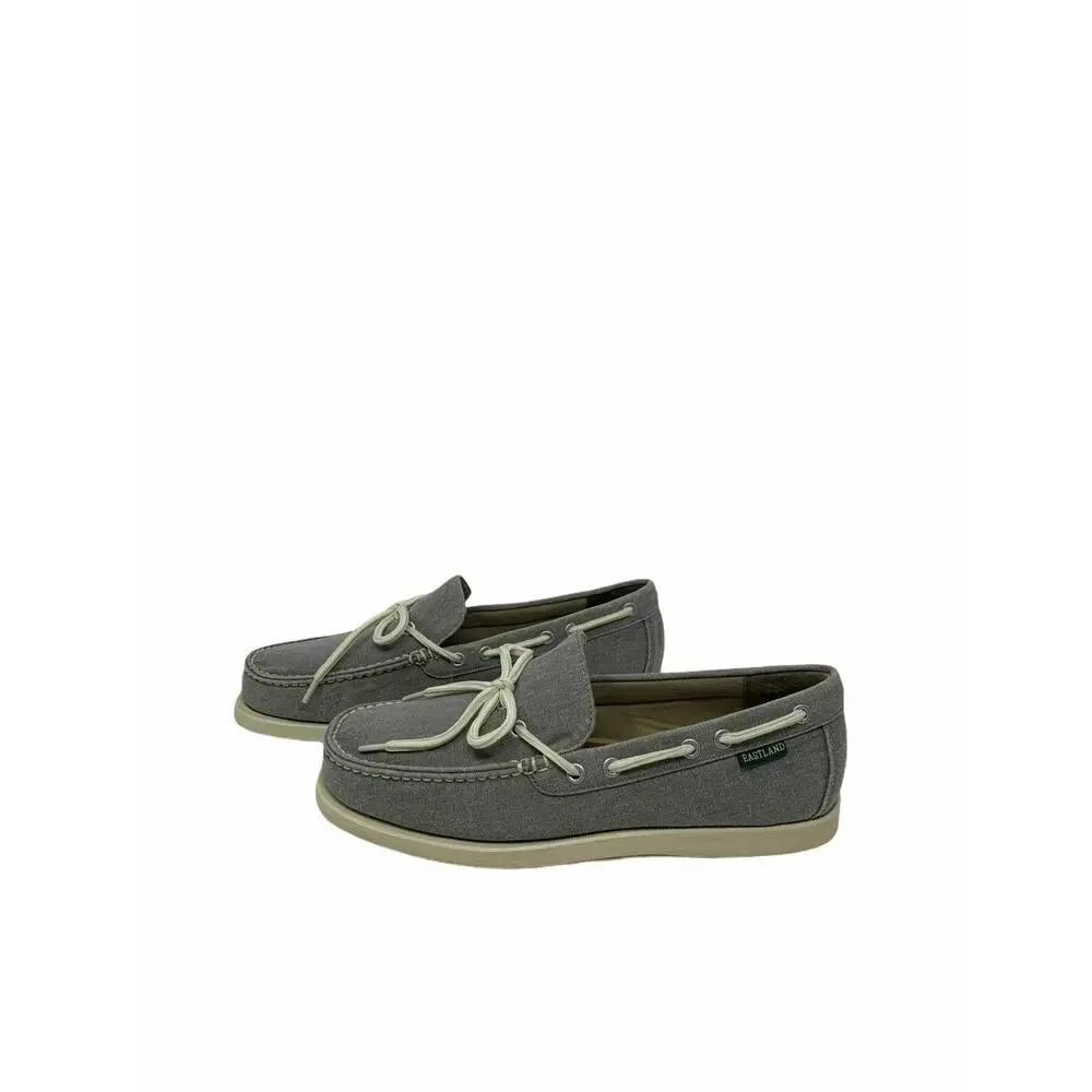 Eastland Men's Grey Yarmouth Canvas Boat Shoes 8D